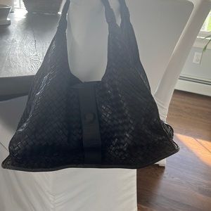 Bottega Veneta Black Intrecciato Tote